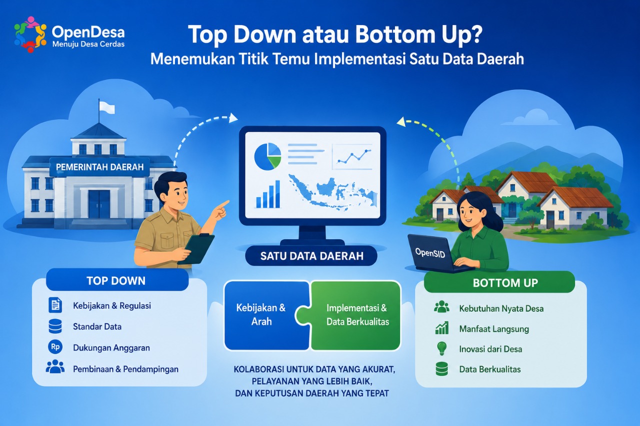 Top Down atau Bottom Up? Menemukan Titik Temu Implementasi Satu Data Daerah