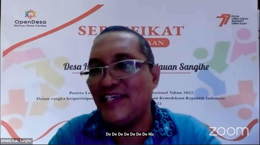 Kepala Bidang (Kabid) Kelembagaan dan Dana Desa, Dinas Pemberdayaan Masyrakat dan Desa, Kabupaten Kepulauan Sangihe, Jhon Benamin